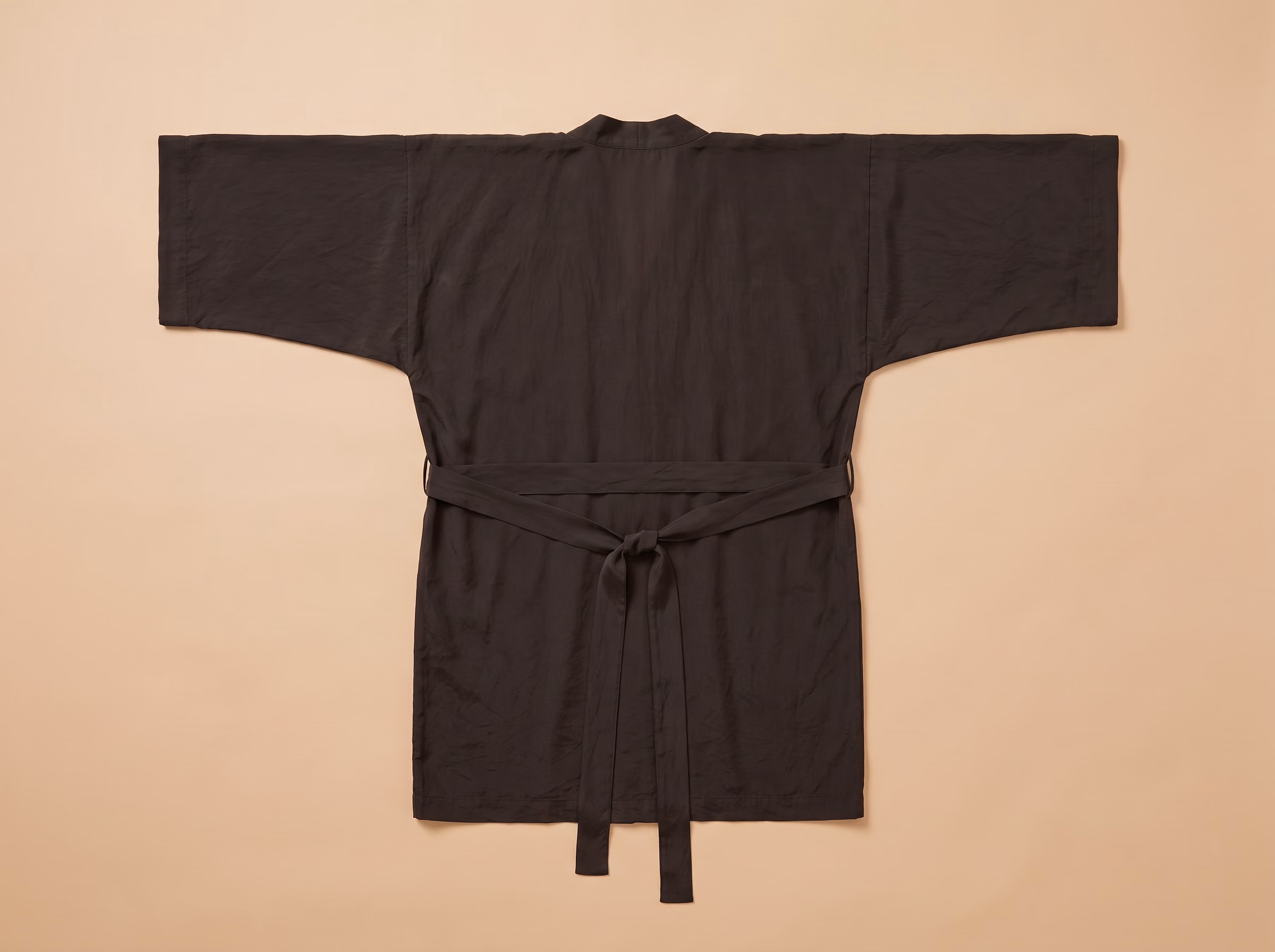 The Mogador robe in Noyau, from the back.